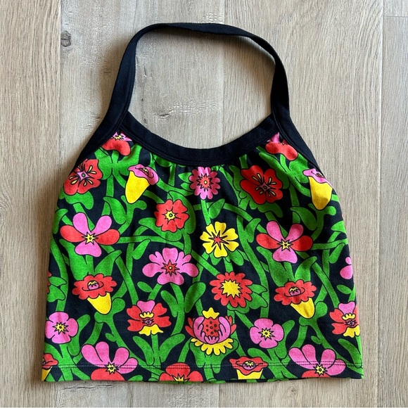 Big Bud Press Many Colors Floral Halter Top - Picture 3 of 5